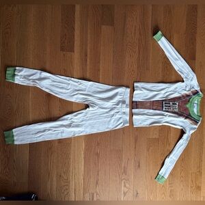 Hanna Andersson Star Wars Yoda Pajama Set Organic Cotton Long John Size 6-7
